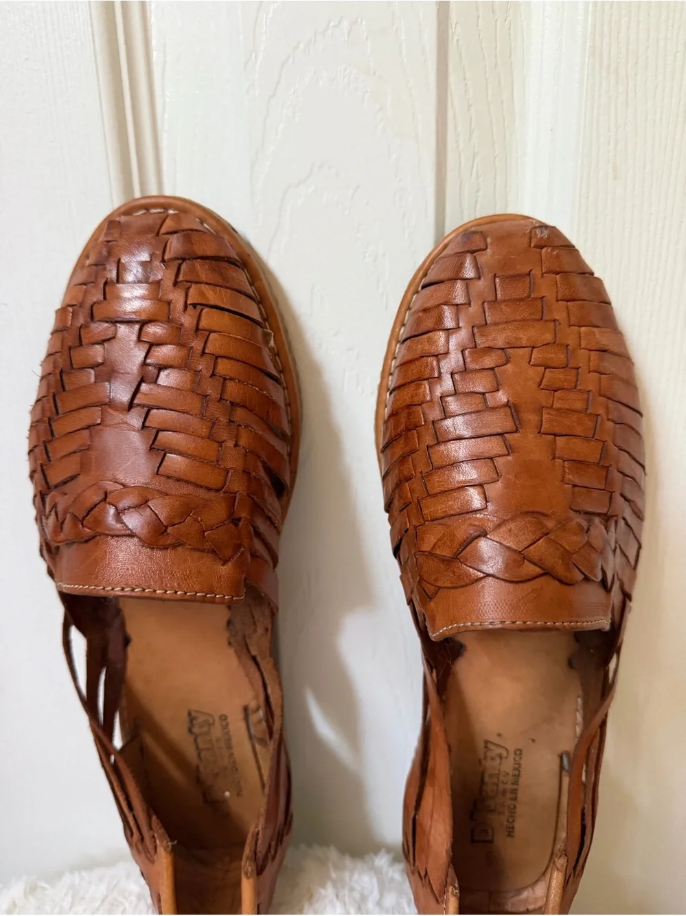 Leather Tan Women’s Mexican Huaraches Size 8